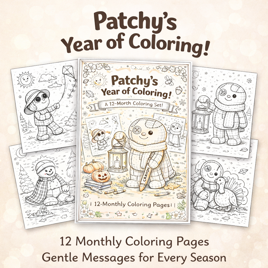 Patchy’s Year of Feelings: A Monthly Coloring Book