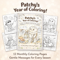 Patchy’s Year of Feelings: A Monthly Coloring Book