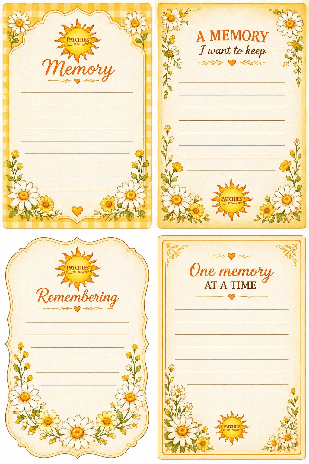 Free Sunshine Memory Jar Printable