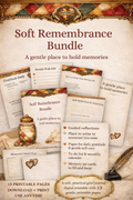 Soft Remembrance Bundle – A Gentle Place to Hold Memories (Printable PDF)