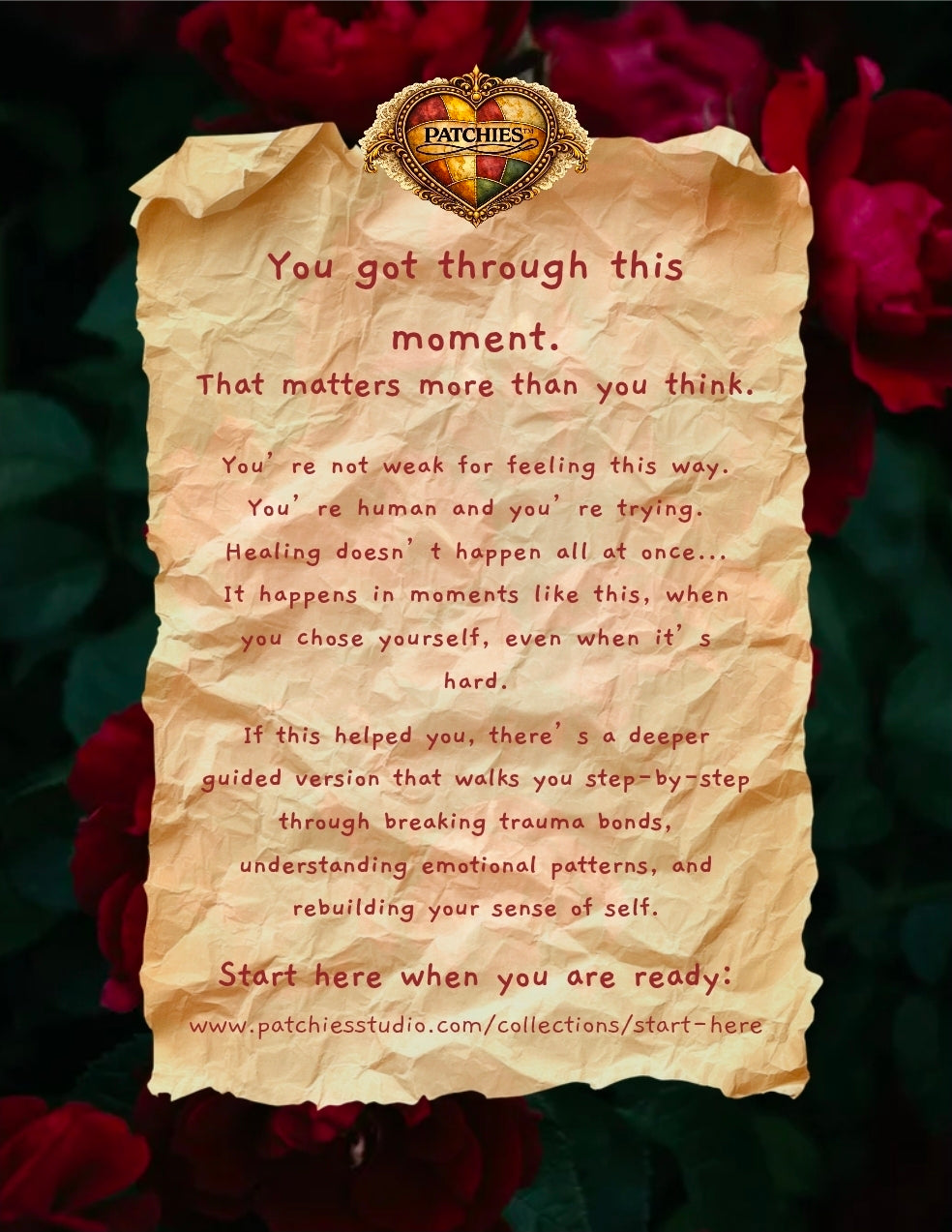 FREE Rose Delight- Emergency Heart Reset Guide (Trauma Bond & Heartbreak Support)