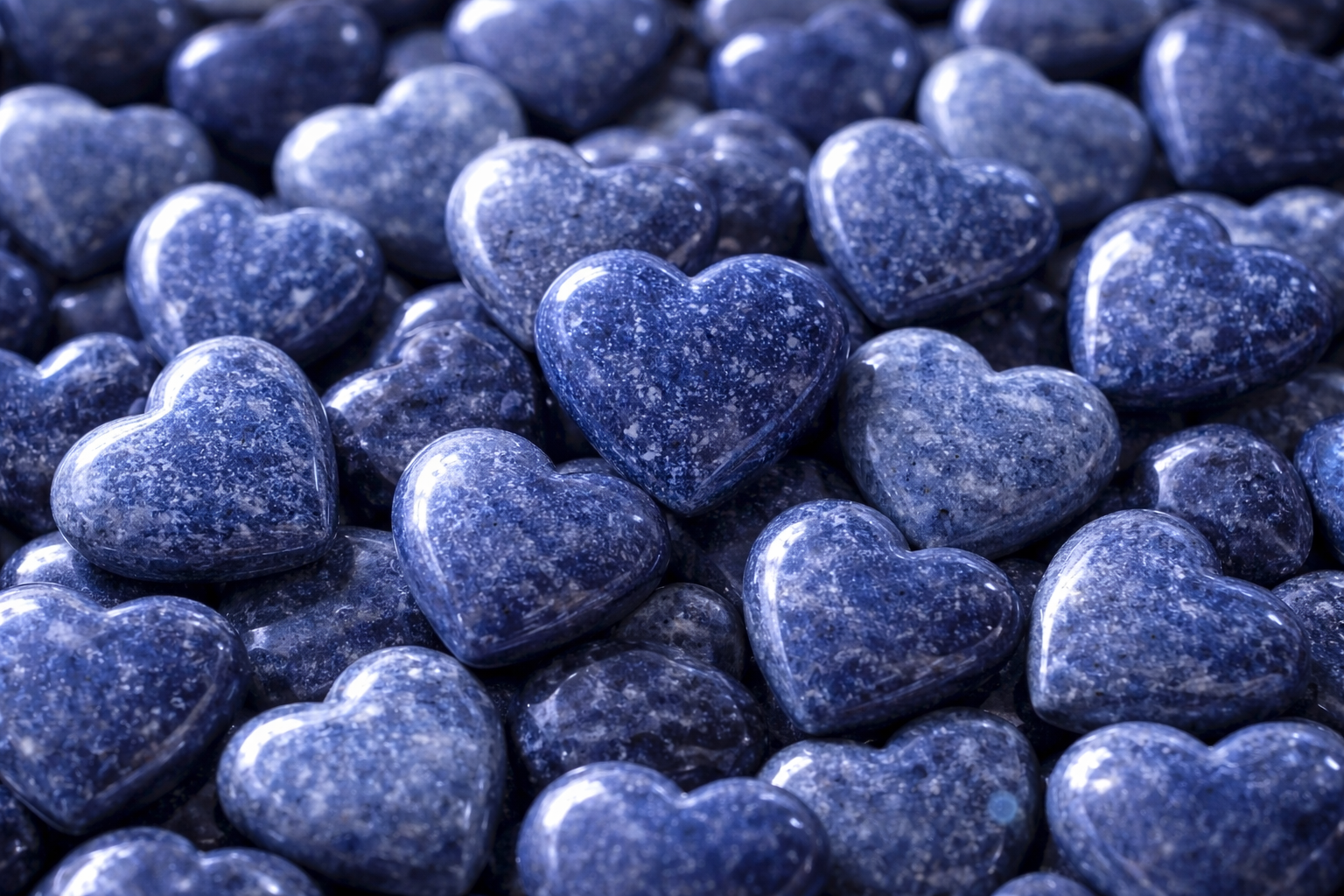 Blue Aventurine Heart Crystal – Pocket Stone / Worry Stone (3–5g) in White Organza Bag | Healing Crystal Gift