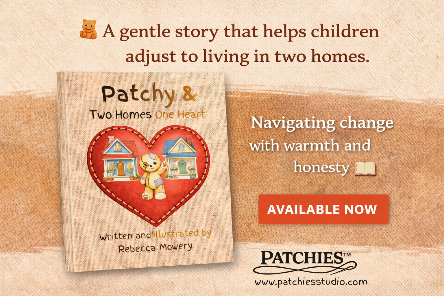 Patchy’s Two Homes, One Heart: A Gentle Story About Love, Change, and Belonging