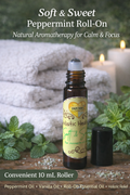 Soft & Sweet Peppermint Roller – 10ml Essential Oil Roll-On | Peppermint Aromatherapy | Patchies Holistic Healing