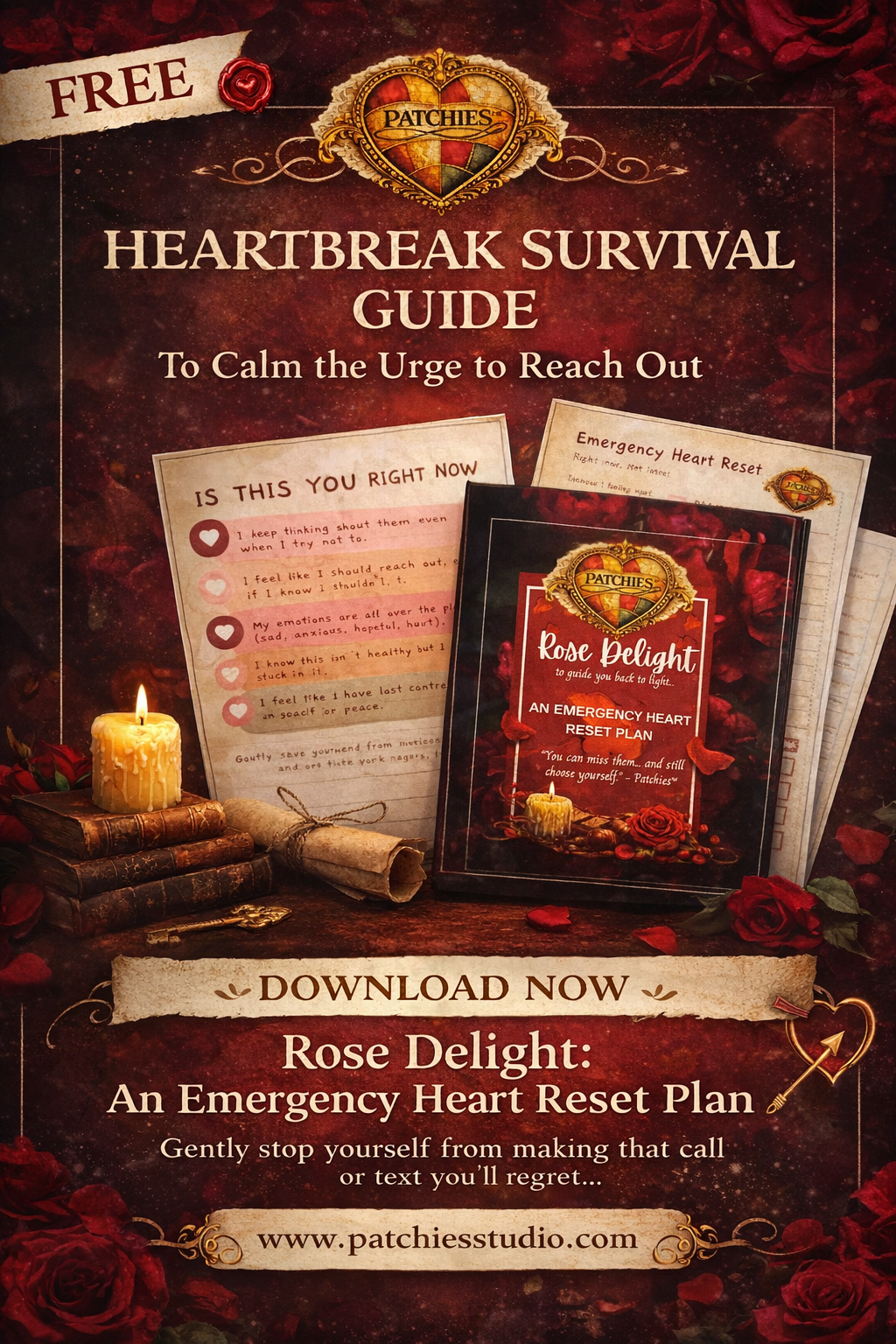 FREE Rose Delight- Emergency Heart Reset Guide (Trauma Bond & Heartbreak Support)