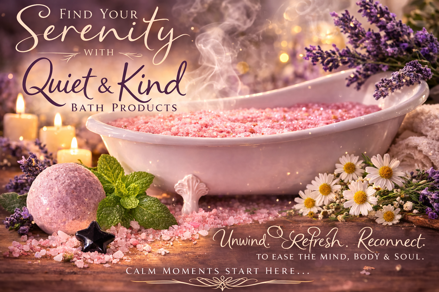 Quiet & Kind Calming Bath Set