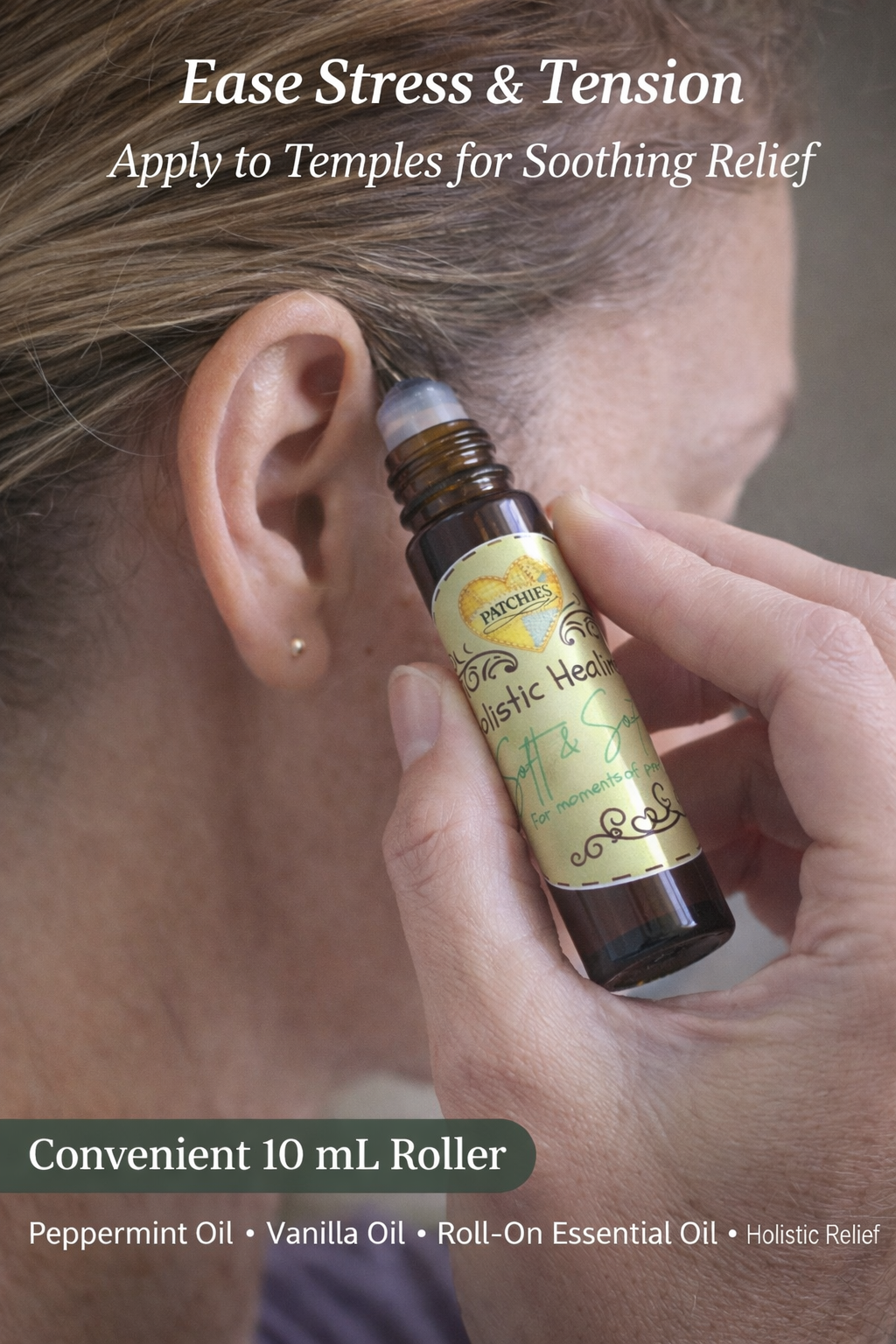 Soft & Sweet Peppermint Roller – 10ml Essential Oil Roll-On | Peppermint Aromatherapy | Patchies Holistic Healing