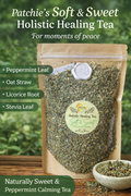 Soft & Sweet Herbal Tea – Peppermint, Oat Straw, Licorice Root & Stevia | Naturally Sweet Peppermint Tea | Patchies Holistic Healing Tea
