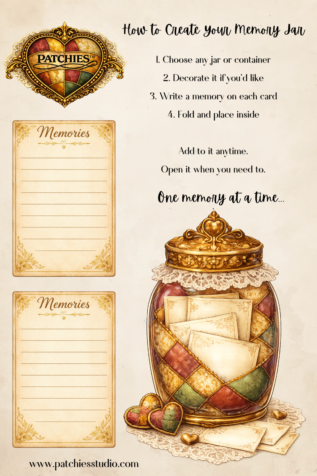 FREE Memory Jar (Grief & Healing)