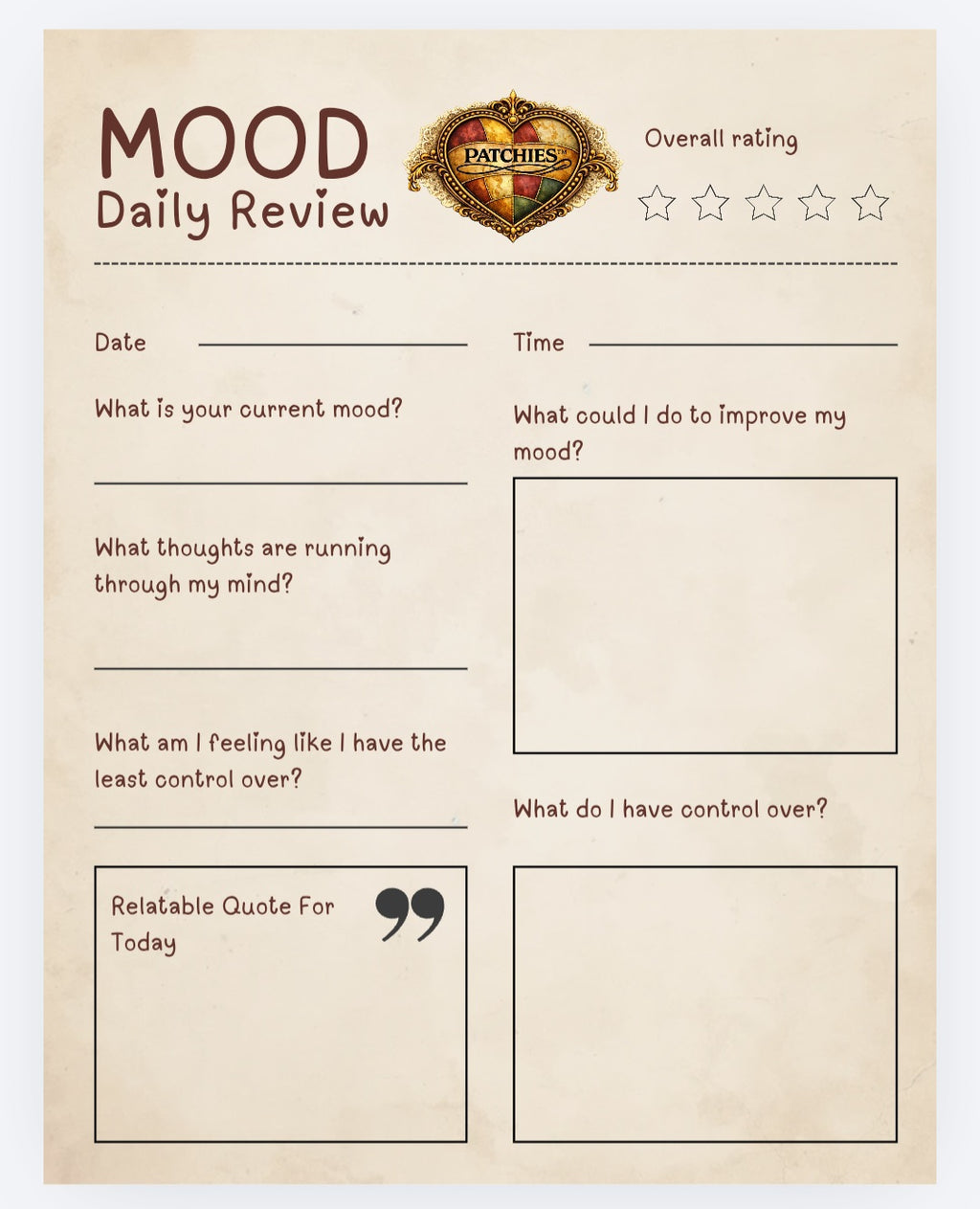 Rose Delight: An Emergency Heart Reset Plan (Printable Digital Workbook)