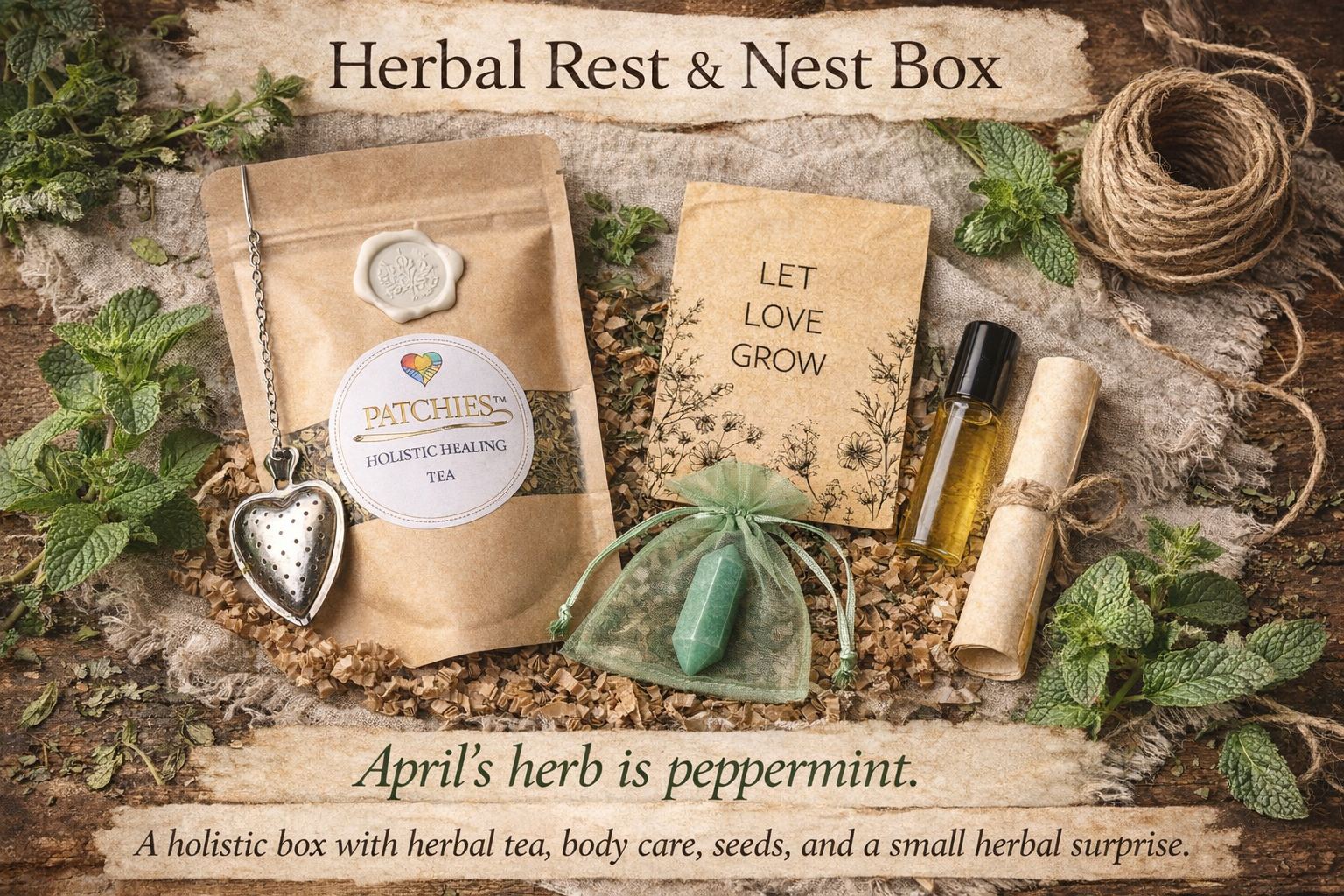 Herbal Rest & Nest Box – Monthly Herbal Self-Care Subscription